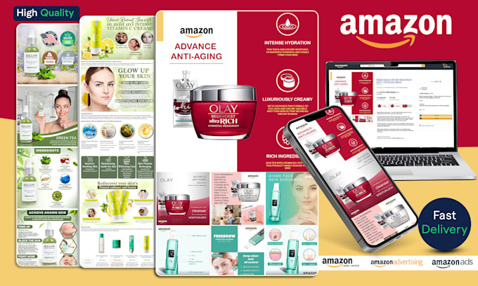 Gig Preview - Design amazon storefront, ebc a plus content, product listing image