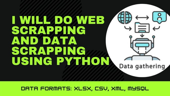 Gig Preview - Do web scraping and data scraping with python