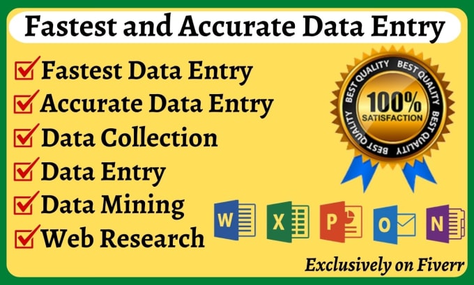 Gig Preview - Do accurate data entry and fastest data entry work