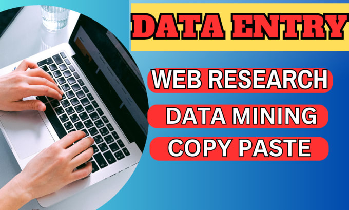 Gig Preview - Be your fastest web research and any data entry works