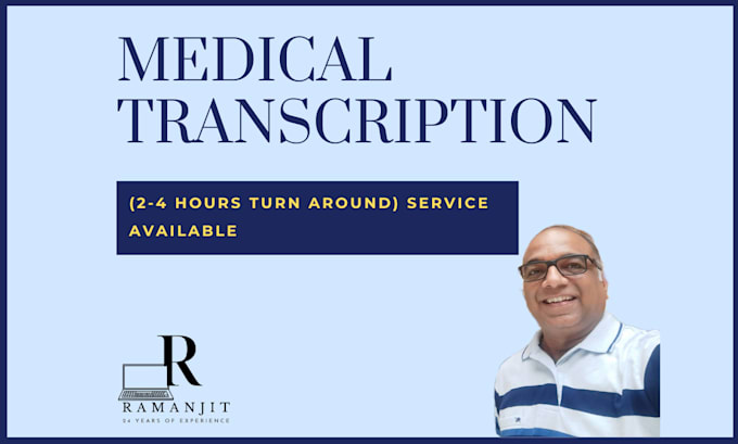 Gig Preview - Do professional medical transcription in 24 hours and stat