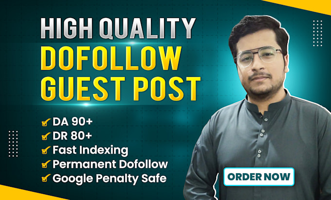 Bestseller - do guest posts on high authority sites to get dofollow backlink