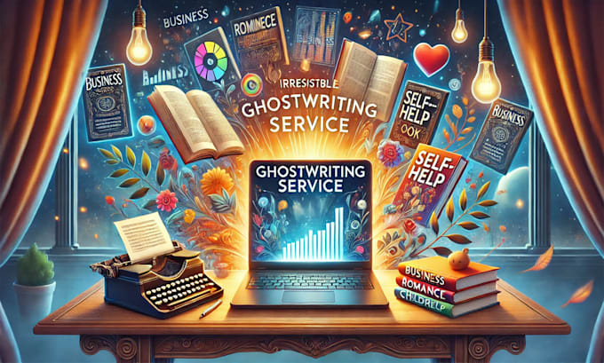 Bestseller - be an expert ghostwriter for business, romance, self help and kids books