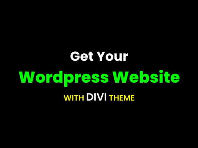 Gig Preview - Do professional wordpress website design