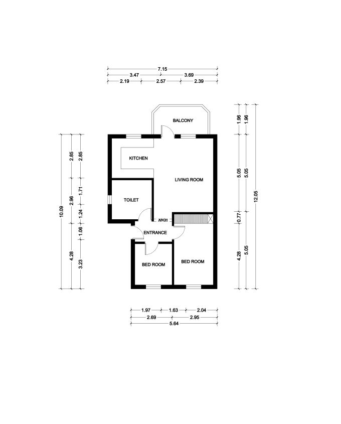 Gig Preview - Make 2d and 3d floor plan with maximum space utilization