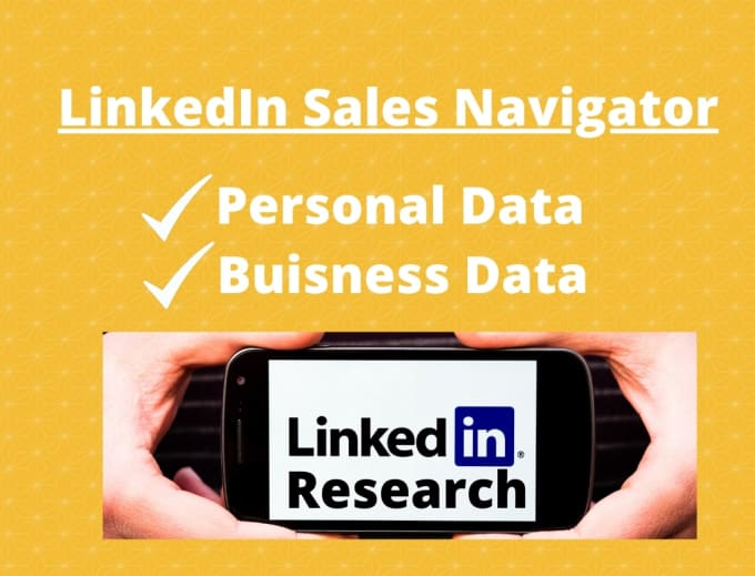 Gig Preview - Do data collection by linkedin sales navigator