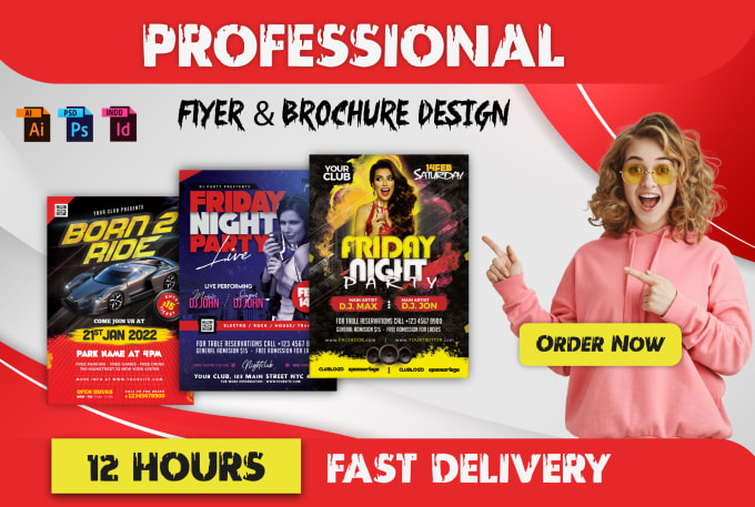 Gig Preview - Design professional events, club, sports, and dj party flyer