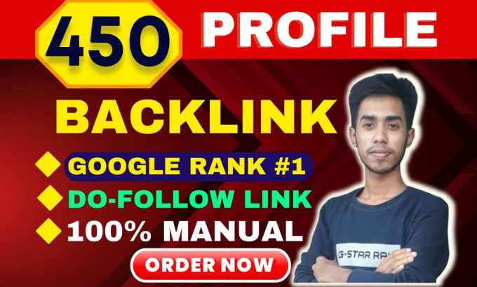 Gig Preview - Create manually 450 dofollow profile backlinks high da pa  SEO link building