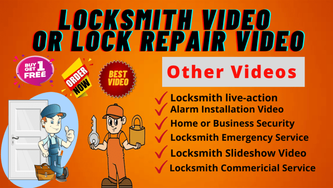 Gig Preview - Create locksmith or lock repair 2d animation explainer video