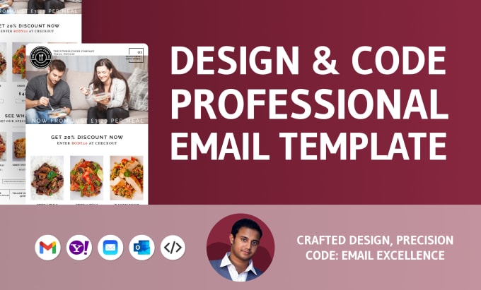 Gig Preview - Design and create professional html email template