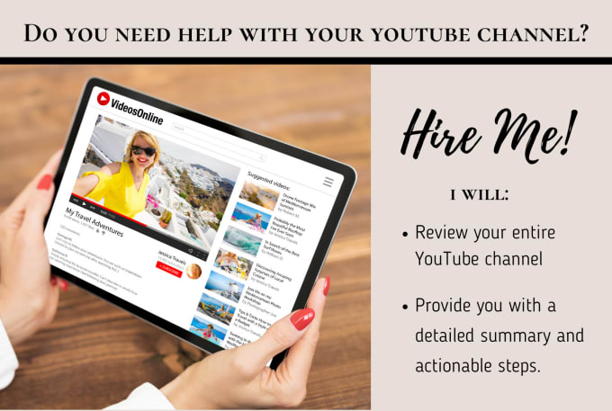 Gig Preview - Provide an expert youtube channel review with action plan and growth tips