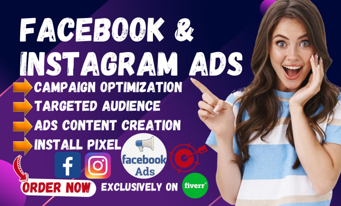 Gig Preview - Setup and manage facebook and instagram ads campaign