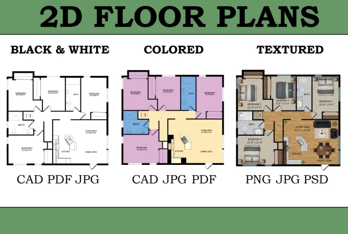 Gig Preview - Create 2d floor plans quickly