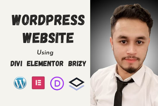 Gig Preview - Do wordpress website design using elementor pro, divi or brizy builder