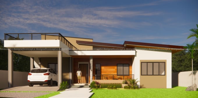 Gig Preview - Create a functional modern house design in 2d and 3d layout