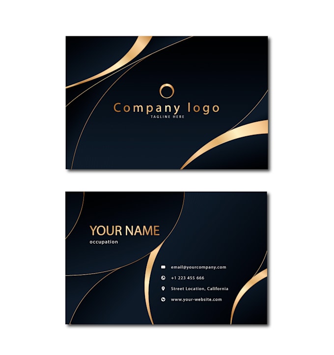 Gig Preview - Create professional  business card 24h