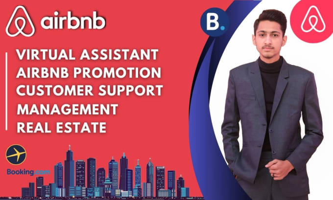 Gig Preview - Be your customer support and virtual assistant for airbnb listing