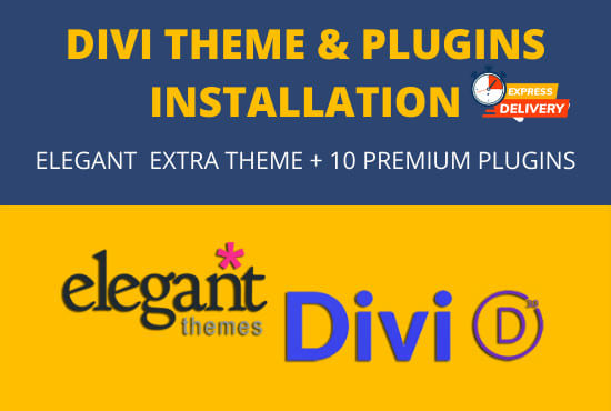 Bestseller - install divi theme and create website with divi builder