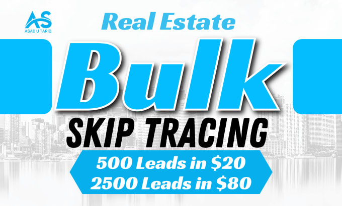 Gig Preview - Do bulk skip tracing in real estate