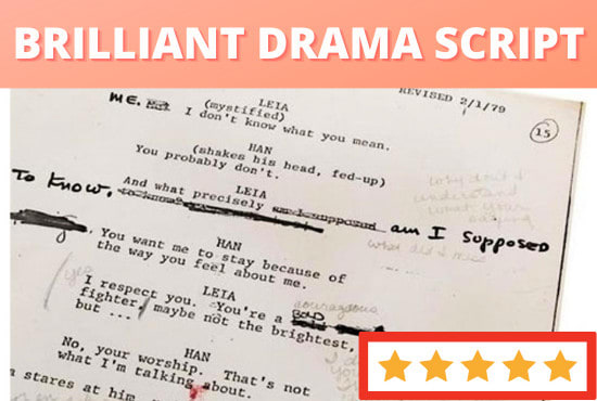 Gig Preview - Write you a brilliant drama, play script