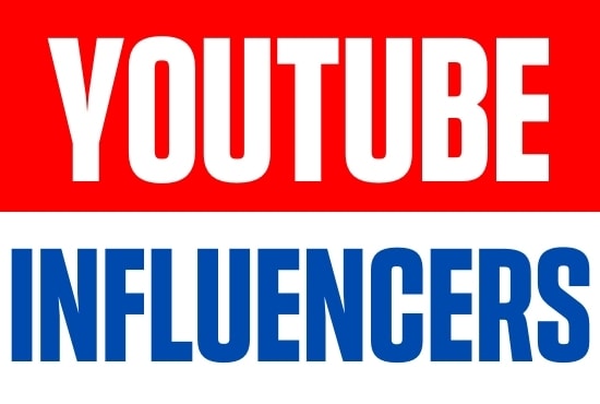 Gig Preview - Find the best youtube influencer