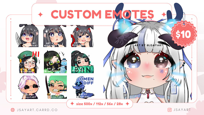 Gig Preview - Create custom twitch emote for you