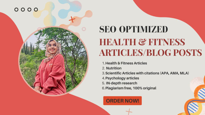 Gig Preview - Write SEO friendly health related articles and blog posts