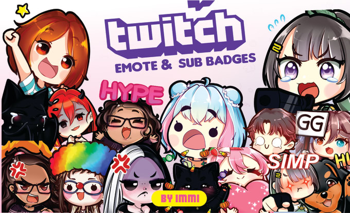 Gig Preview - Create awesome cute emotes for vtuber