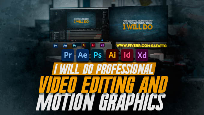 Gig Preview - Do professional video editing and motion graphics