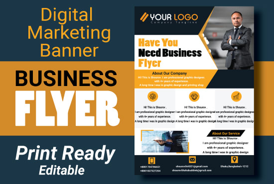 Gig Preview - Design professional business flyer design