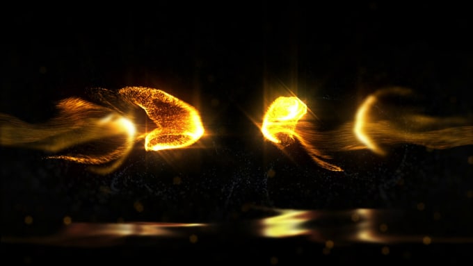 Gig Preview - Create jewellery logo animation with golden particle