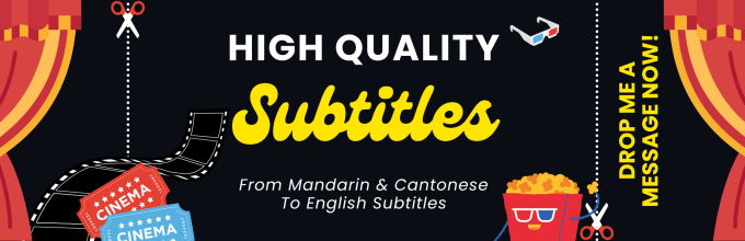 Gig Preview - Subtitle your mandarin or cantonese videos in english