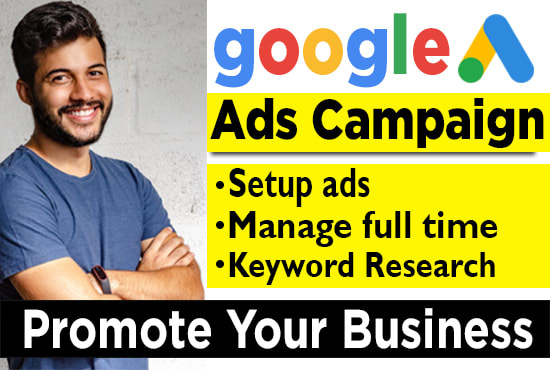 Gig Preview - Setup google ads adwords PPC campaign