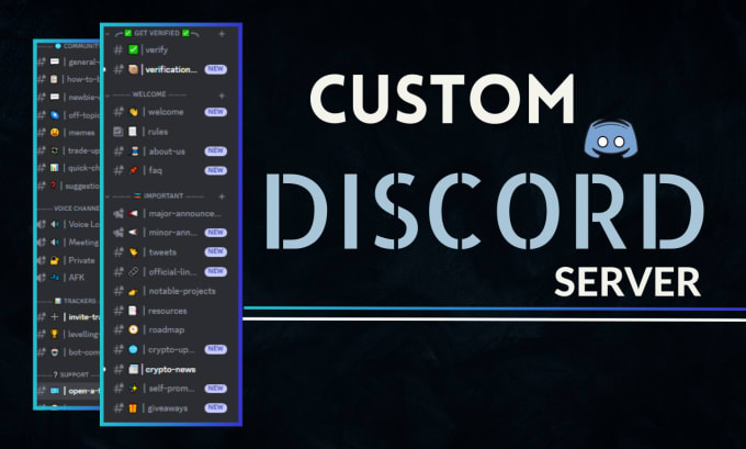 Gig Preview - Setup custom discord server for nft,crypto,anime, gaming or fivem discord server