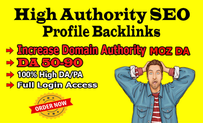 Gig Preview - Increase domain authority moz da 80 high quality backlinks