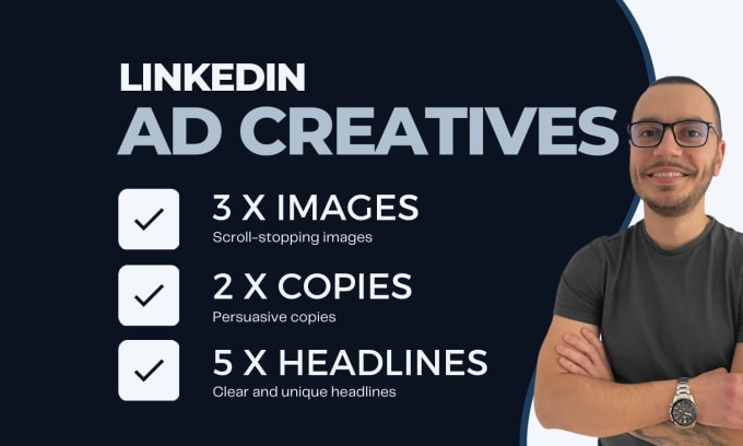 Gig Preview - Our agency will design linkedin ads images that convert