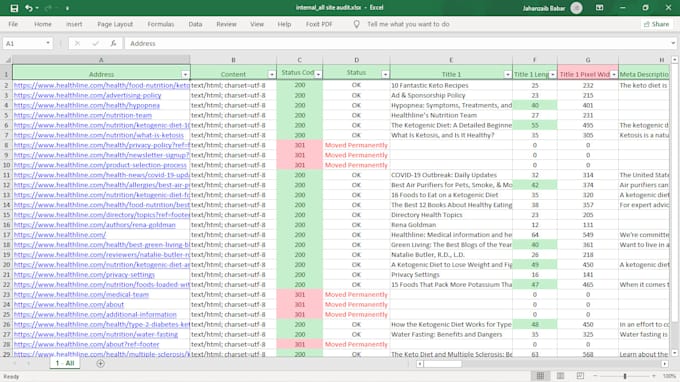 Gig Preview - Do complete website audit SEO audit report with screaming frog