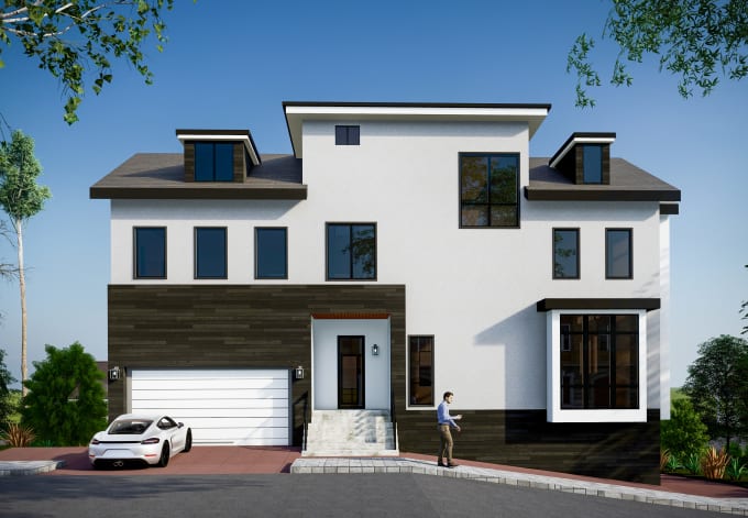 Gig Preview - Do realistic 3d exterior rendering