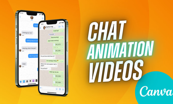 Gig Preview - Make a phone text message chat animation video