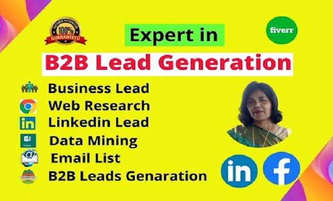 Gig Preview - Do export b2b lead generation with linkedin and  emails list