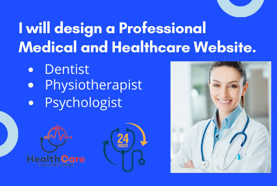 Gig Preview - Design a professional medical and healthcare website