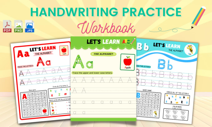 Gig Preview - Make custom tracing workbook, letters and numbers worksheets for kids