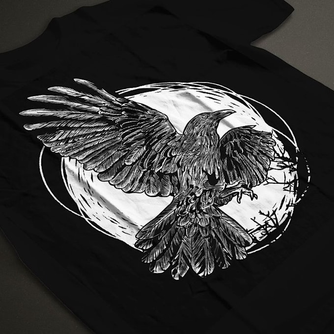 Gig Preview - Draw black white illustration