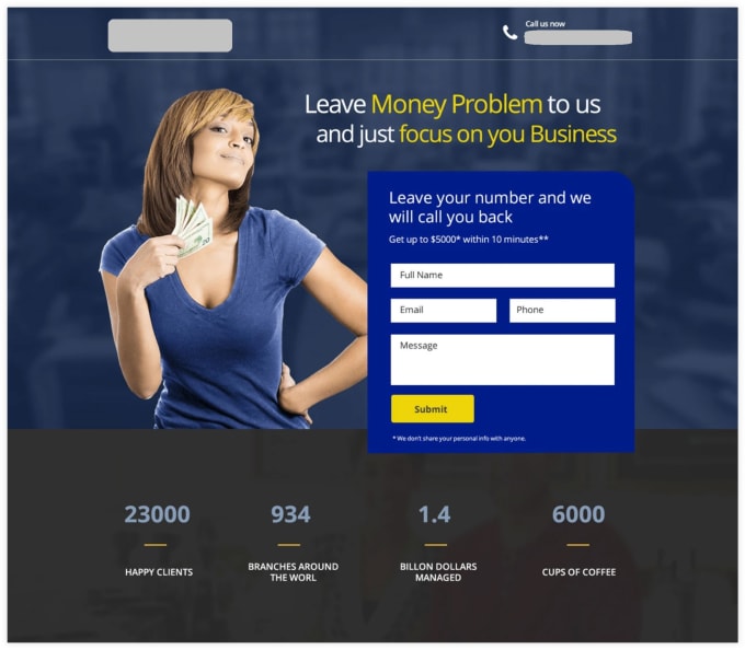 Gig Preview - Create high conversion landing pages