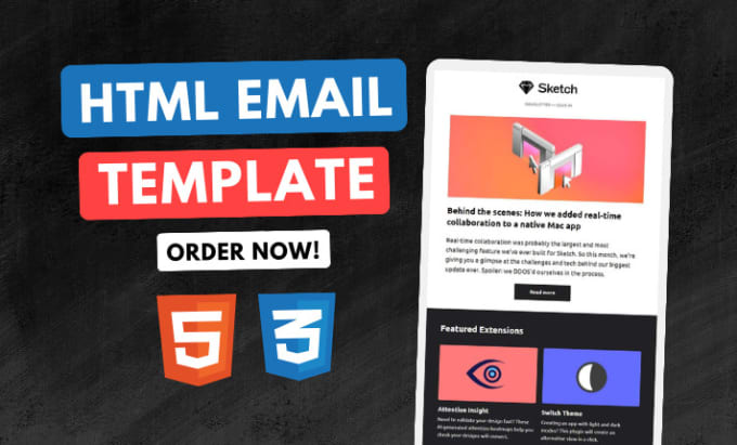 Bestseller - convert PSD, PDF, png, xd, figma to html email template