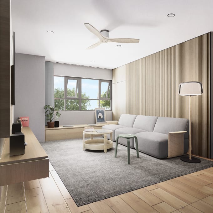 Gig Preview - Create photorealistic render interior design 3d rendering architecture