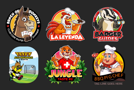 Gig Preview - Design professional animal cartoon logo