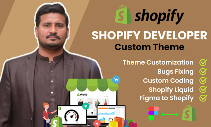 Bestseller - be a shopify liquid developer fix bugs custom coding and theme customization