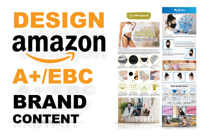 Gig Preview - Design amazon a plus enhanced brand content ebc