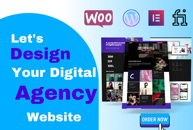 Gig Preview - Create digital marketing agency website using elementor pro